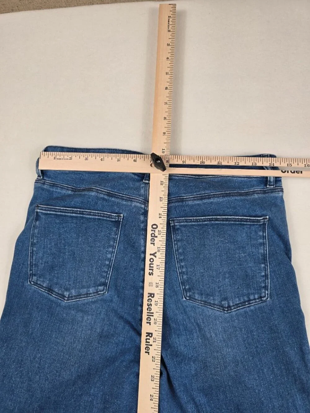 Uniqlo Mens Slim Fit Jeans Size 30x31 Blue Denim Stretch - Picture 5 of 6